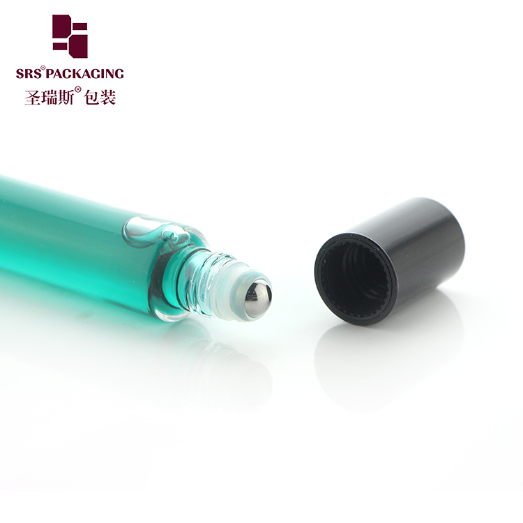 SRS 10ML 15ML Thick-Wall Glass Bottle With Aluminum Cap Glass Essential Oil Roll On Bottle For Perfume