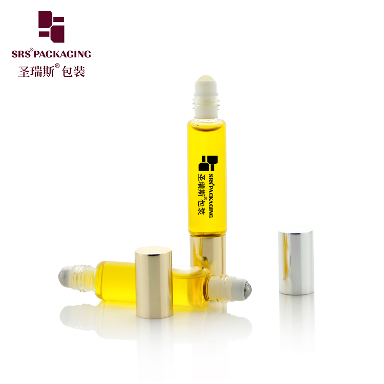 8ml 12ml Glass Amber Roll On Bottle Perfume Packaging Essential Oil Double Ended Roller Bottle