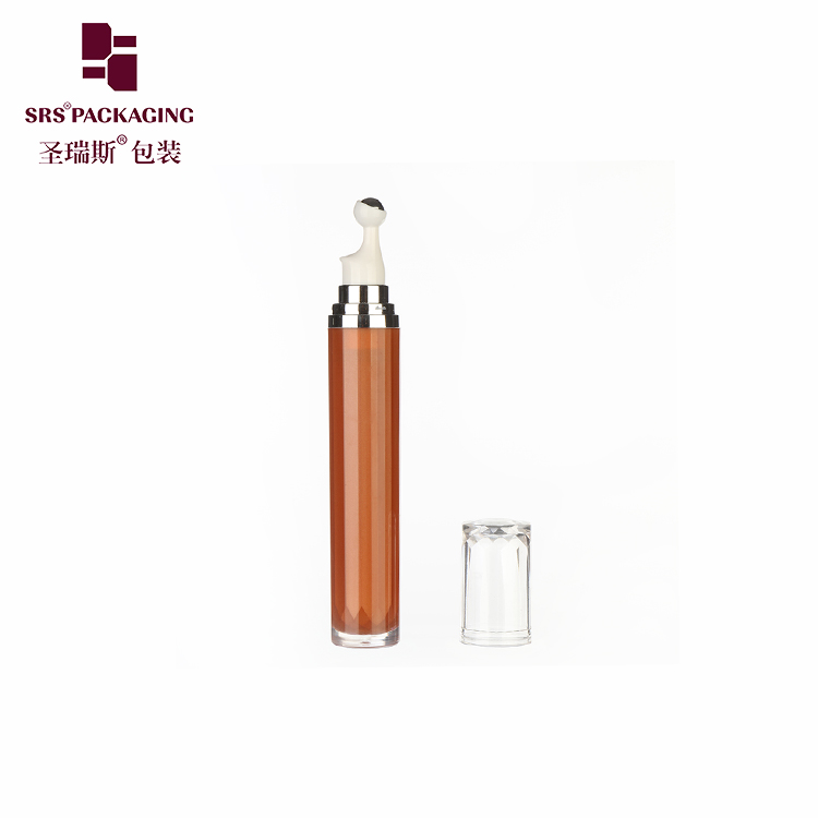 wholesale luxury 15ml roll on bottle press acrylic bottle for eye cream