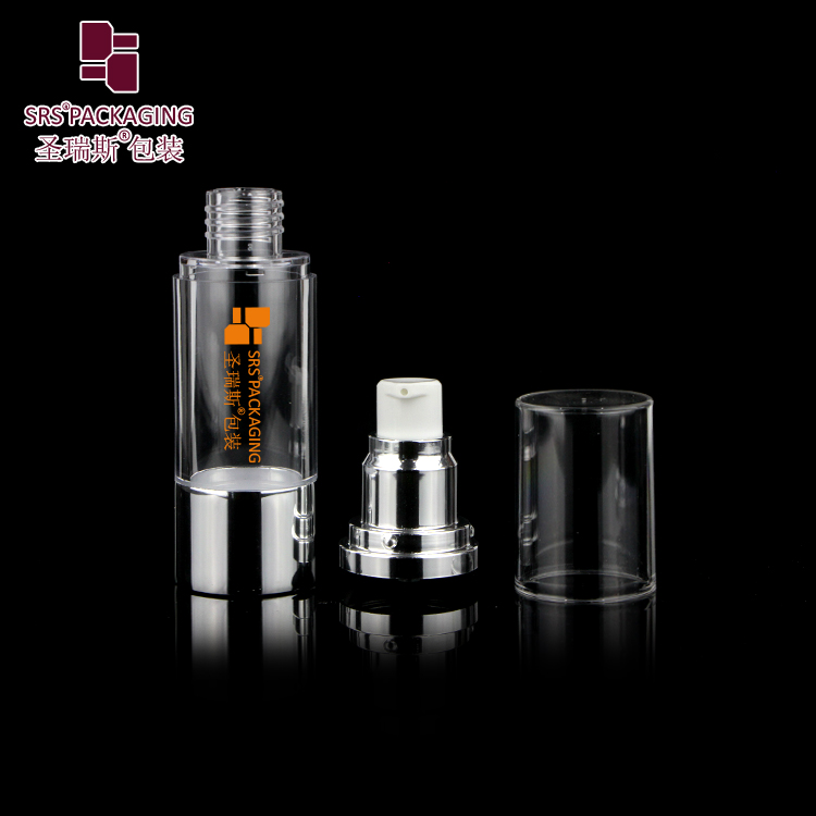 Aluminium airless spray pump bottle 15ml 30ml 40ml 50ml skin care serum vacuum container