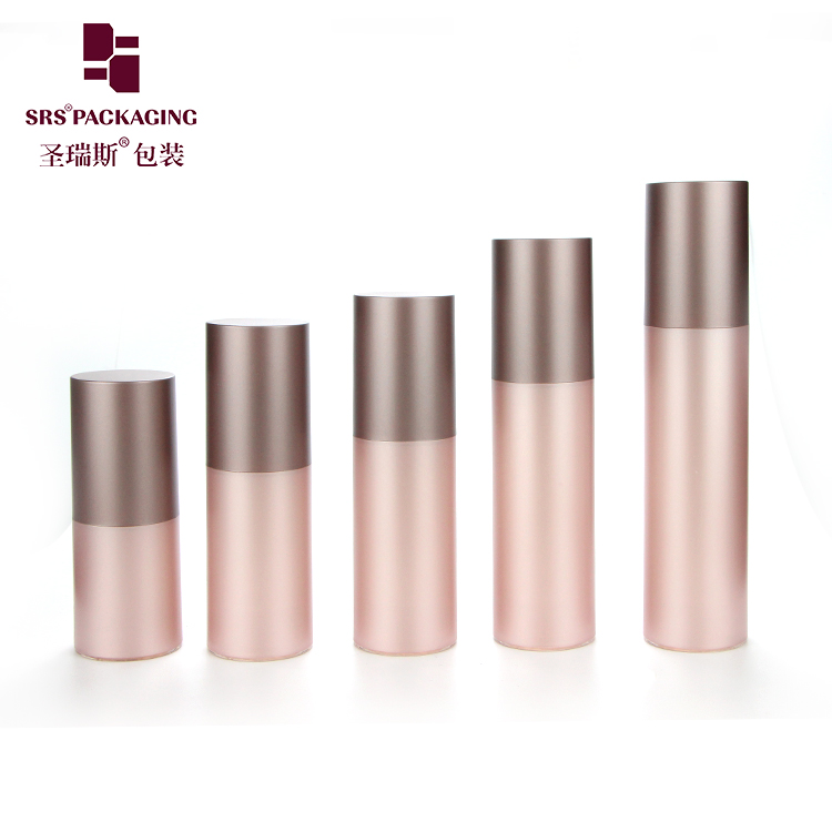 A0227 Airless Pump Bottle 30ml 50ml 60ml 80ml 100ml Spraying Coating Rose Gold Cosmetic Bottle 