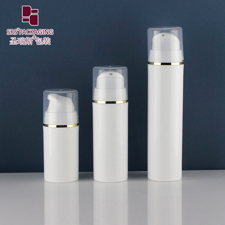 Private label skin care cosmetics packaging for anti-aging products empty face serum airless bottle