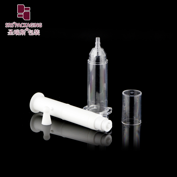 AY001 Manufacturer 5ml 10ml 20ml high-end cosmetic plastic airless syringe bottle