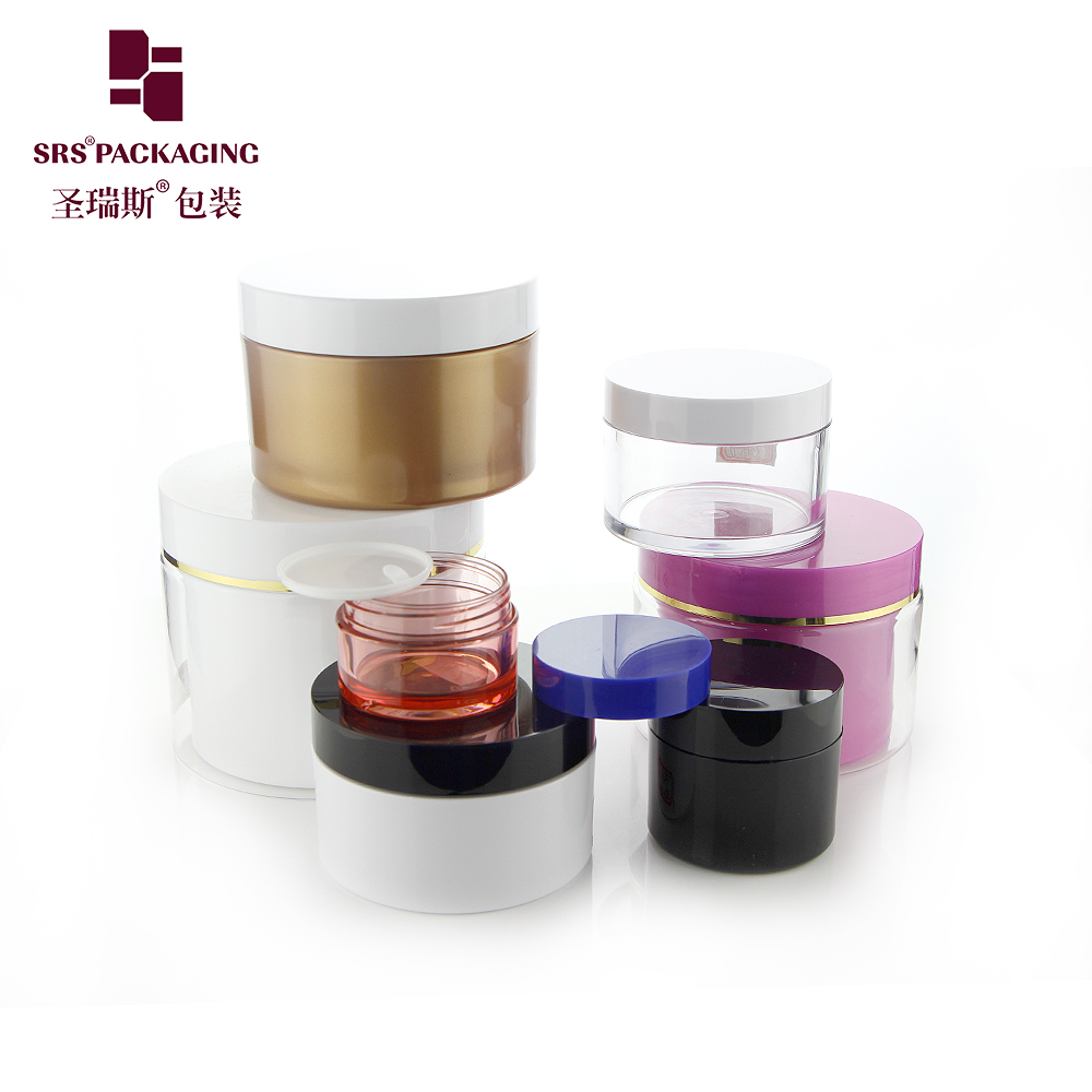 30ml 50ml 80ml 100ml custom color transparent plastic pet clear jar