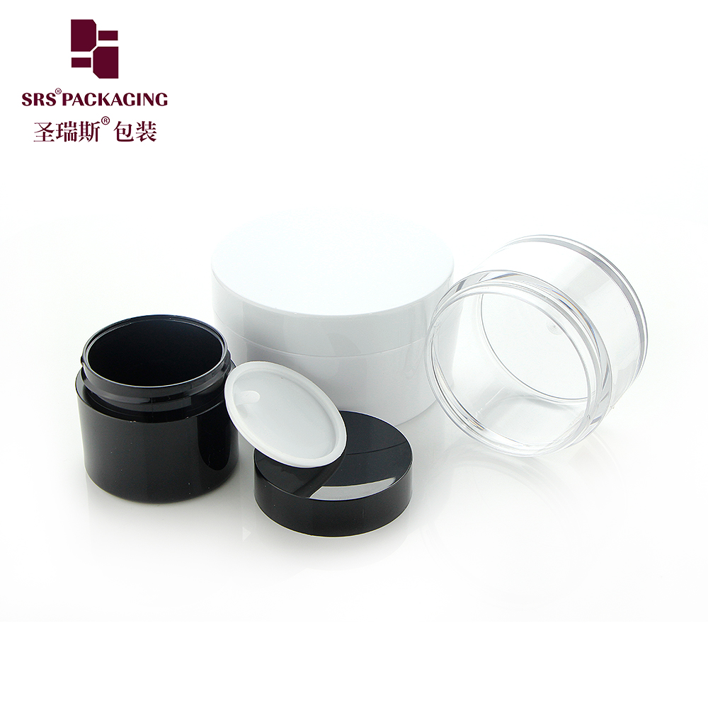 30ml 50ml 80ml 100ml custom color transparent plastic pet clear jar