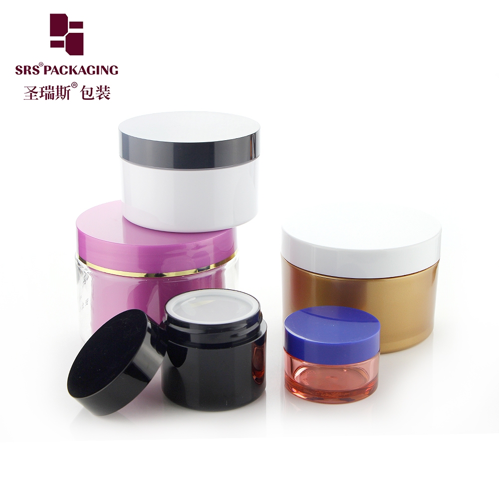 30ml 50ml 80ml 100ml custom color transparent plastic pet clear jar