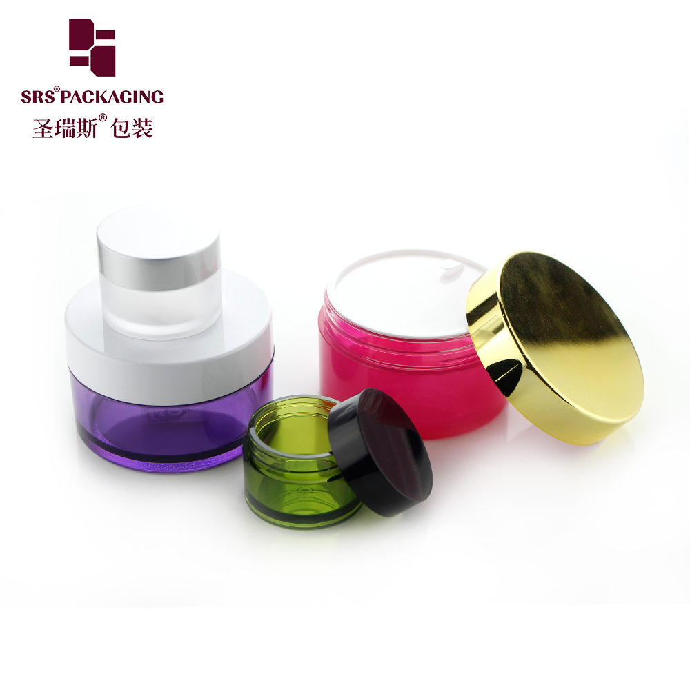 Luxury Custom Color Thick Wall Body Cream PETG Cosmetic Jar