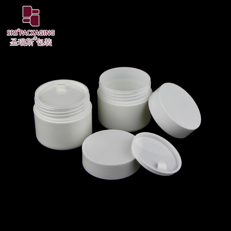 SRSE Frosted PP cosmetic packaging 30ml 50ml 100ml 200ml 250ml plastic jars customize color