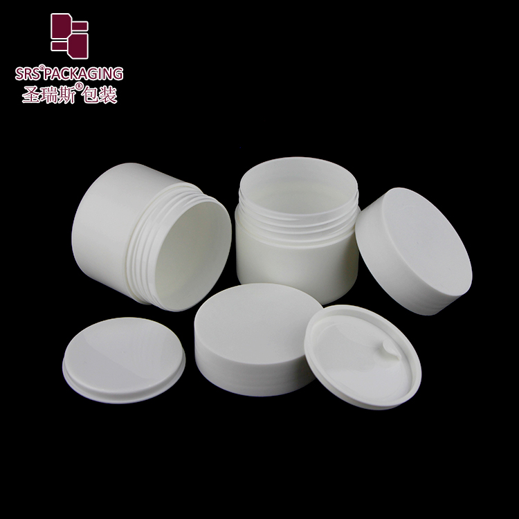 SRSE Frosted PP cosmetic packaging 30ml 50ml 100ml 200ml 250ml plastic jars customize color