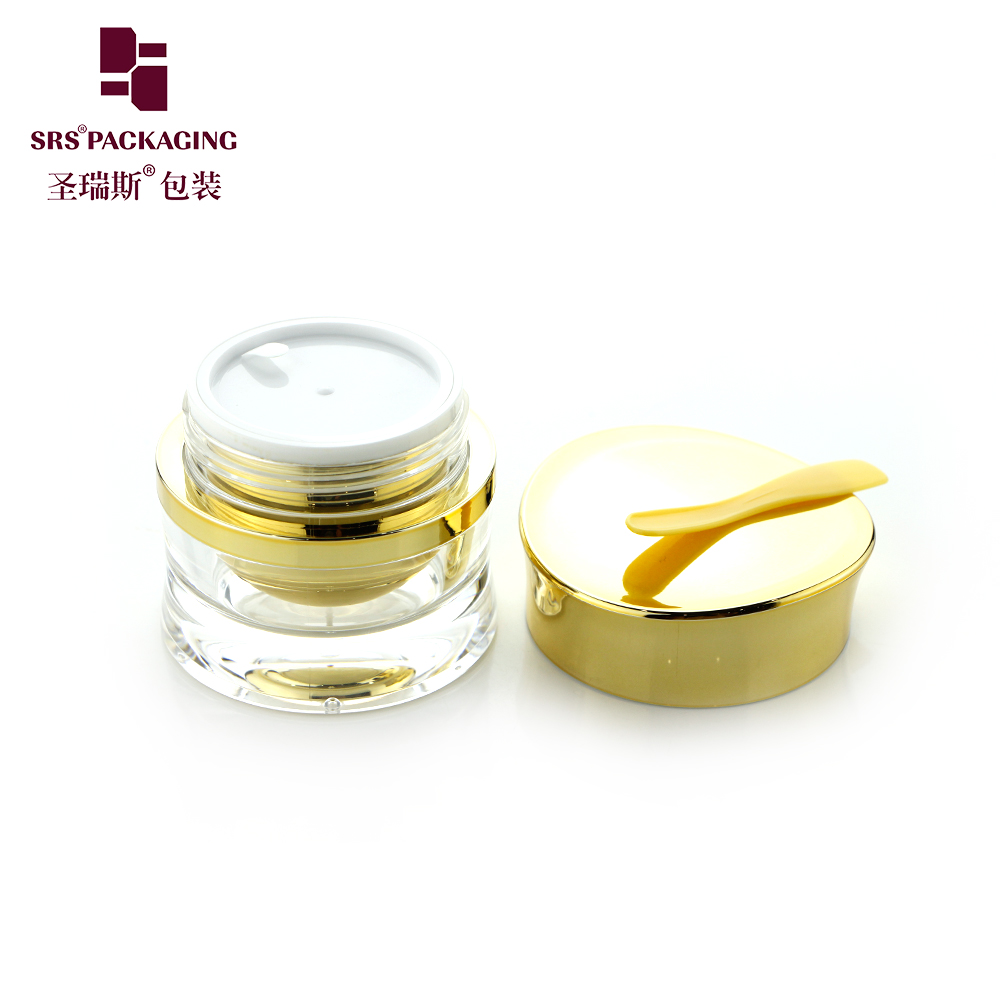 J094 Customized 30ml 50ml luxury jars with lids acrylic plastic face cream skin care beauty empty cosmetic