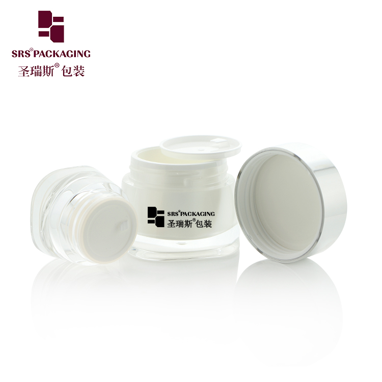 J205 Empty Skincare Facial Cream Container 50g Acrylic Unique Design Luxury Jar Cream