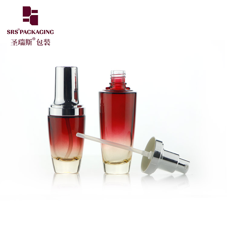 L317 30ml 50ml 120ml Cosmetic Dropper Serum Glass Bottle Empty Luxury Lotion Pump Bottle