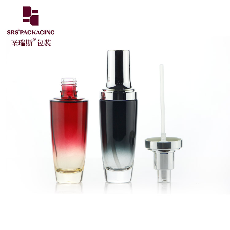 L317 30ml 50ml 120ml Cosmetic Dropper Serum Glass Bottle Empty Luxury Lotion Pump Bottle