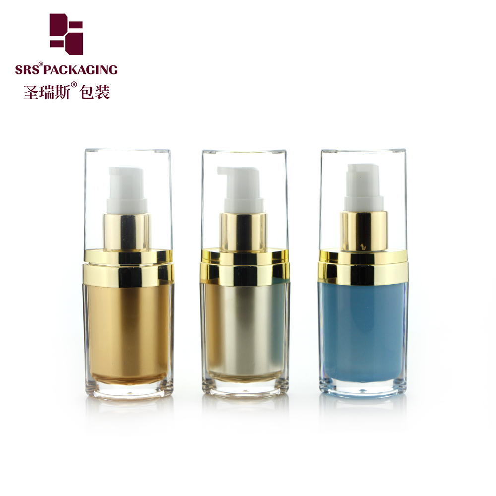 L103 15ML 30ML 50ML Eye Shape Custom Gold Acrylic Cream Cosmetic Bottle