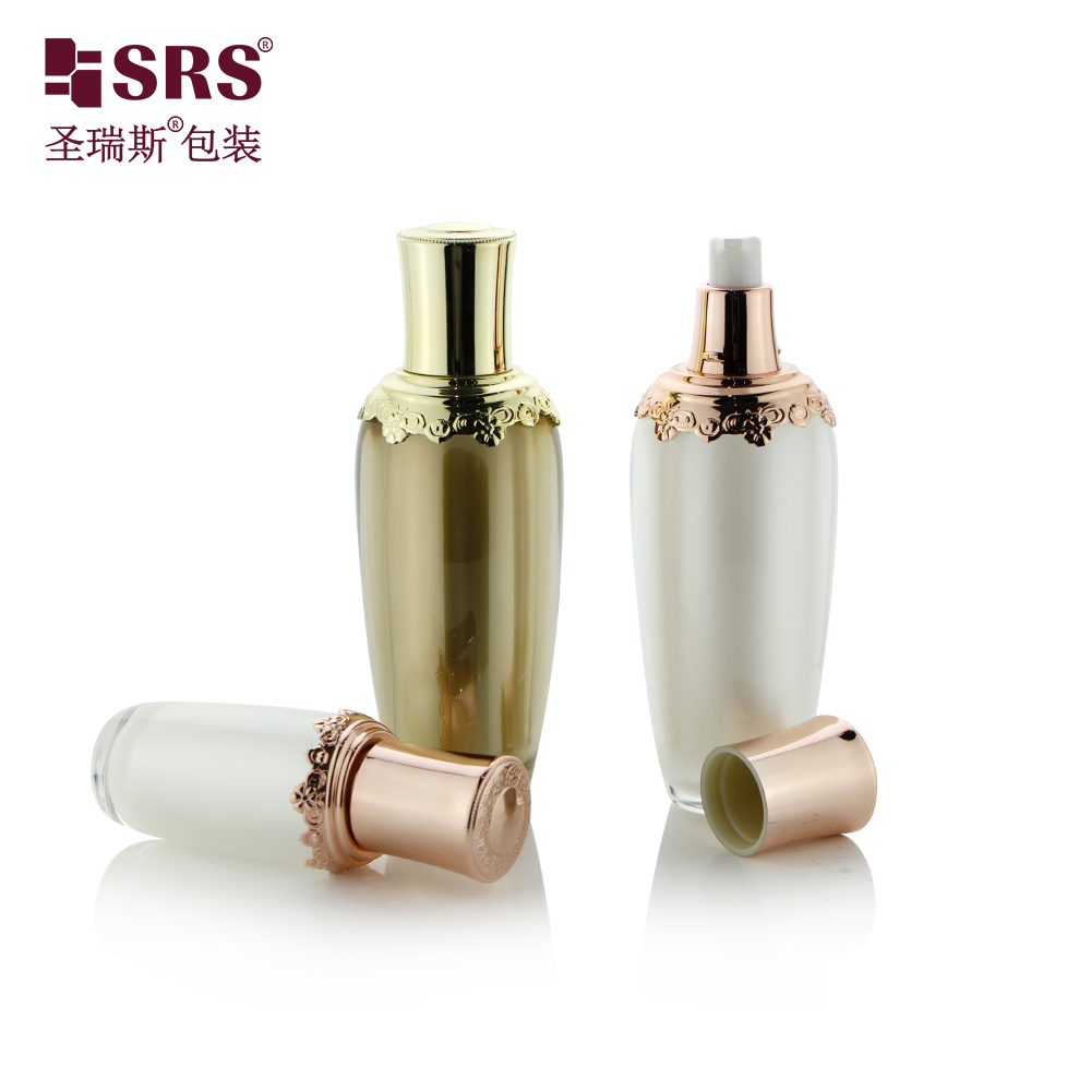 L202 SRS Packaging 30ML 60ML 100ML 120ML Acrylic Lotion Bottle Eye Shape Skin Care Empty Bottle