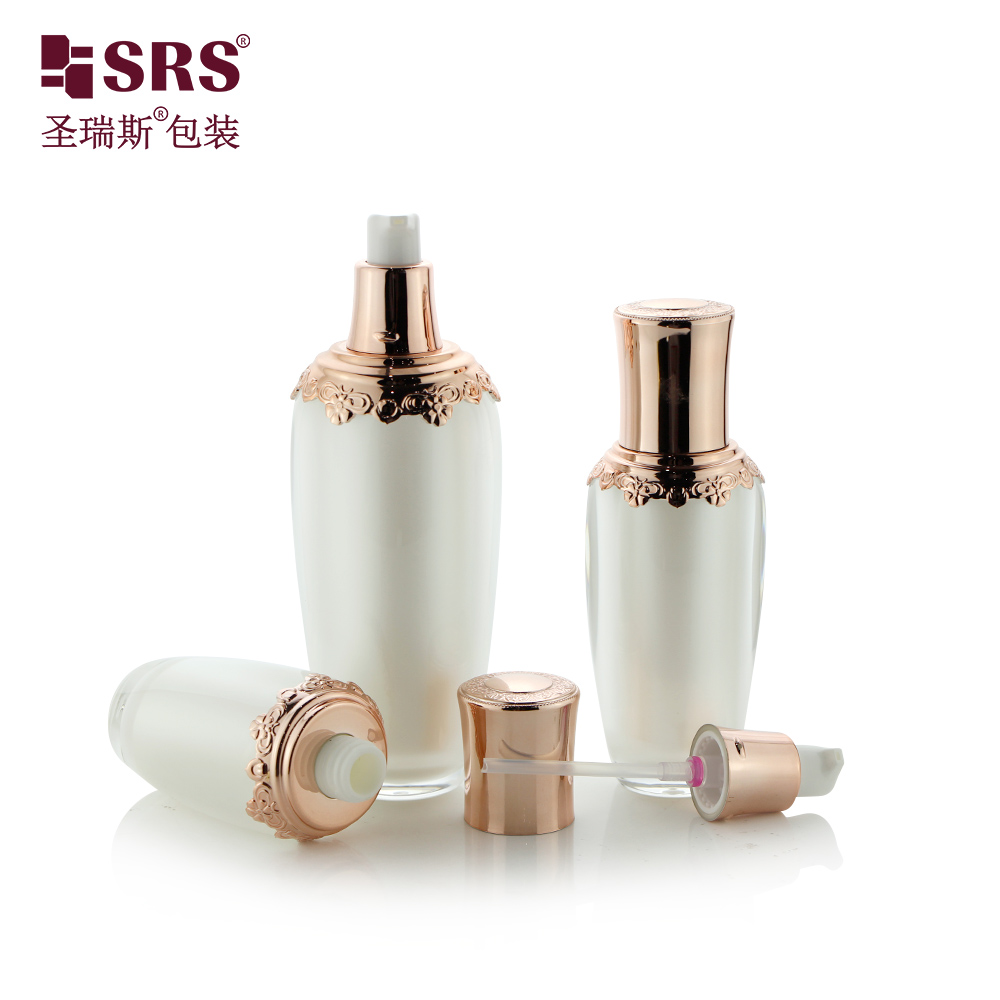 L202 SRS Packaging 30ML 60ML 100ML 120ML Acrylic Lotion Bottle Eye Shape Skin Care Empty Bottle