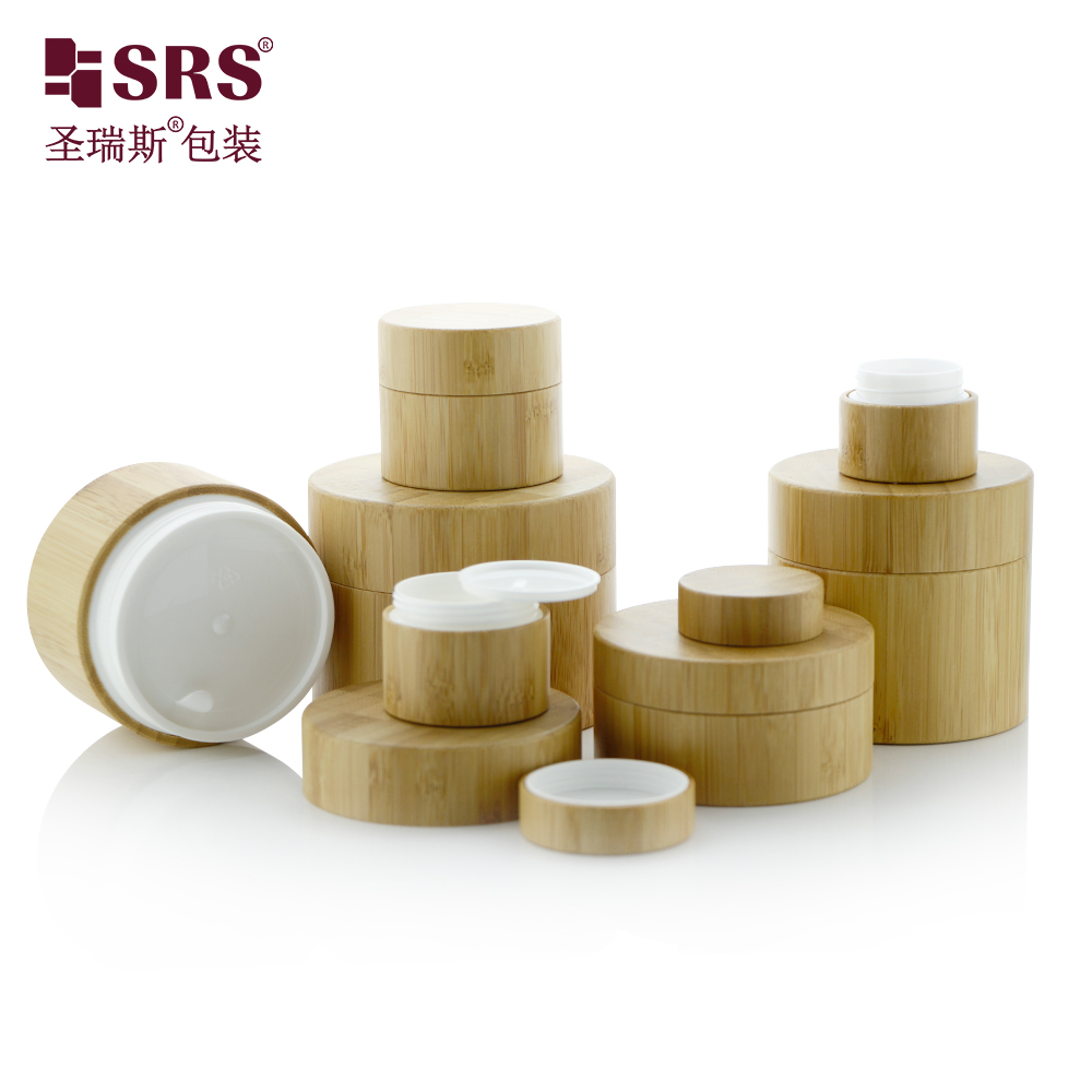 Wholesale Cosmetic Packaging 5g 10g 15g 20g 30g 50g 100g 200g 250g Bamboo Cream Jars