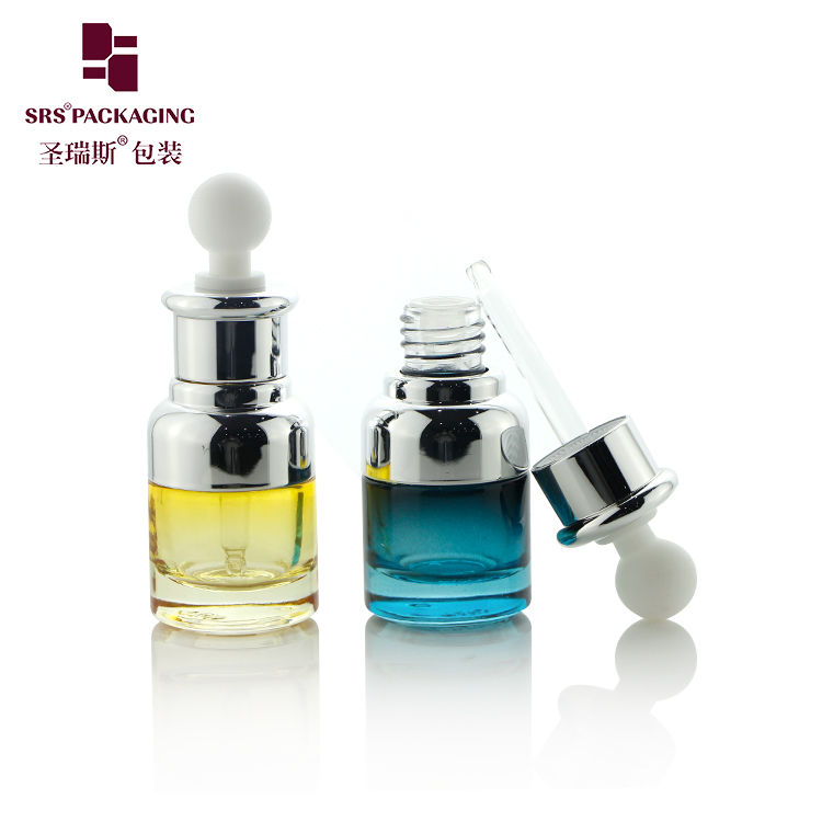 PAG006 New design Customized Essential Oil glass dropper bottle for serum cosmetic packaging 20ml