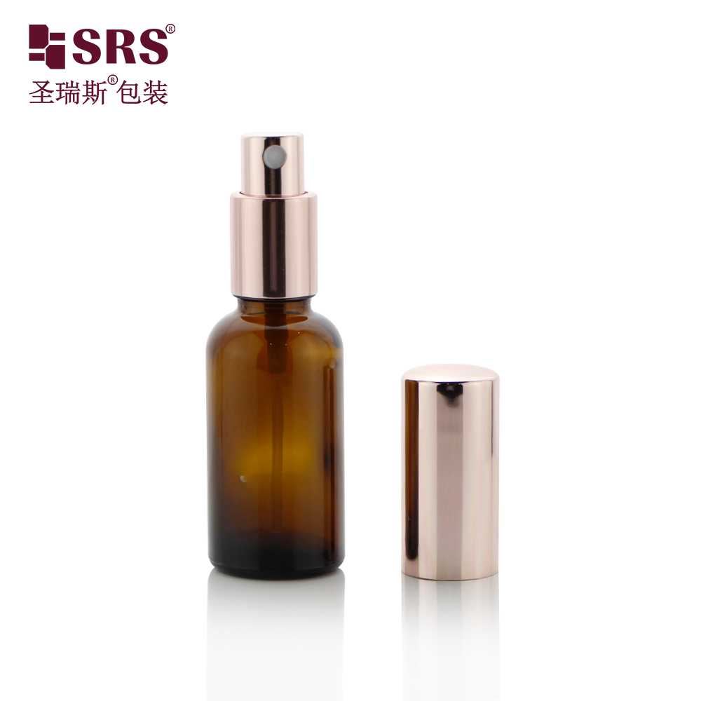 GSB5 30ml Empty Cosmetic Packaging 1 oz Fine Mist Glass Spray Bottle Perfume Atomizer