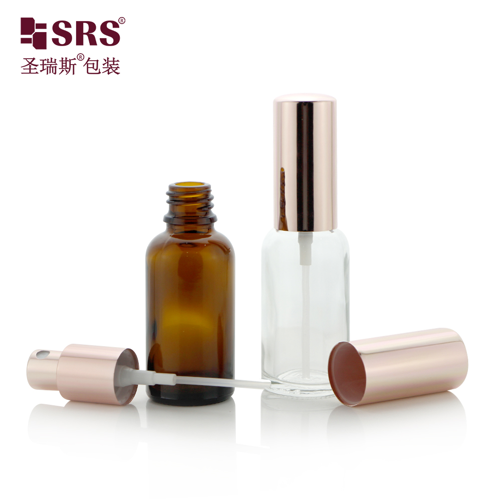 GSB5 30ml Empty Cosmetic Packaging 1 oz Fine Mist Glass Spray Bottle Perfume Atomizer