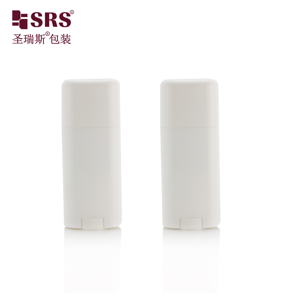 D041 Custom Empty Deodorant Stick Container Eco Friendly PP Cosmetic Packaging Oval Shaped Bottle 75ml