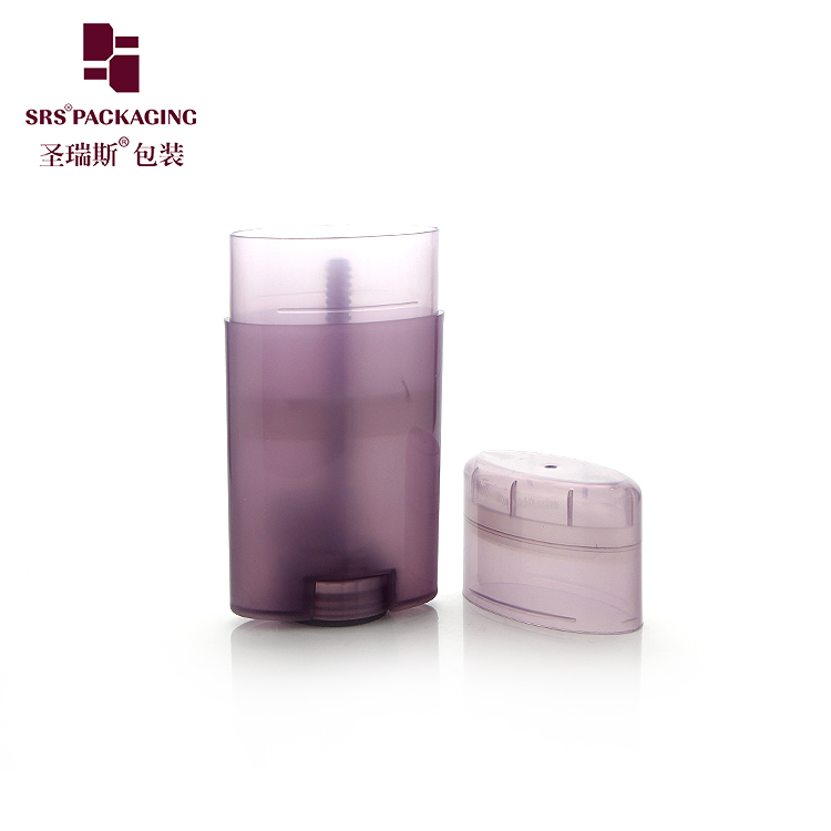 D040 40ML Factory Sell Oval Shaped Sun Protection Stick Bottle For Skincare Filling Deodorant Container