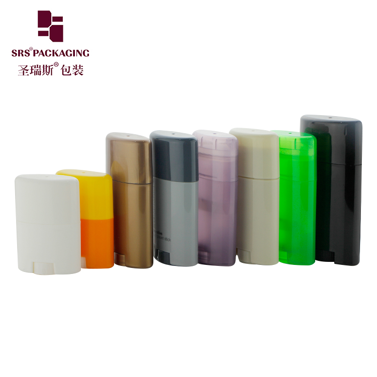 D040 40ML Factory Sell Oval Shaped Sun Protection Stick Bottle For Skincare Filling Deodorant Container