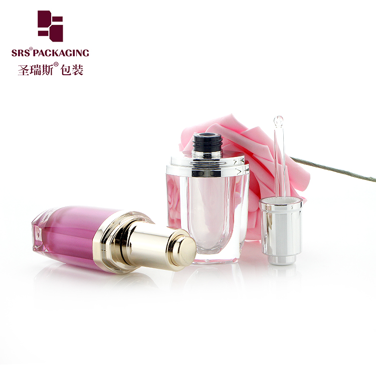 DB013 Skin care serum container 8ml 10ml acrylic plastic dropper bottle