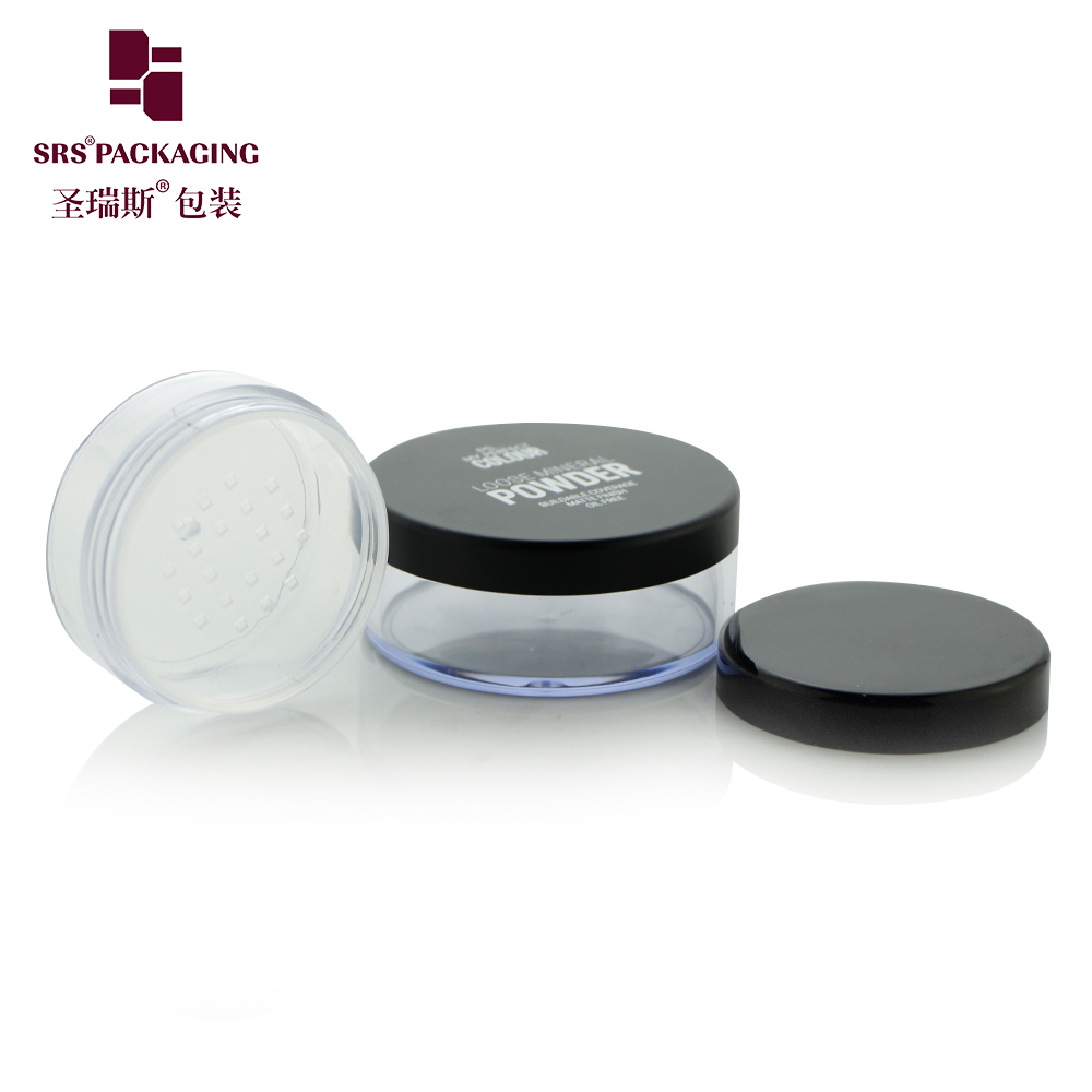 S022 Empty Powder Case Face Powder Makeup Jar Blusher Cosmetic Makeup Containers with Sifter