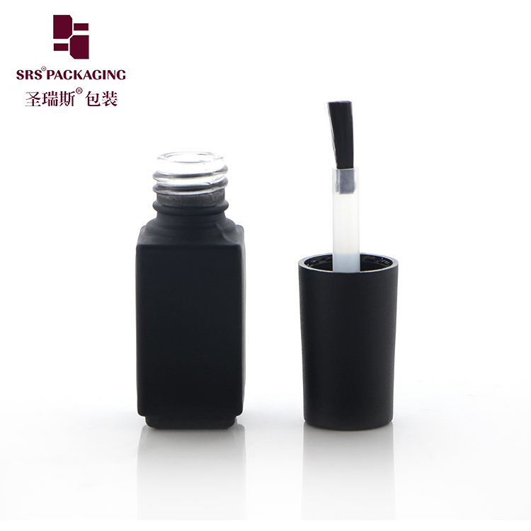 NG-031 3ml  Makeup Glass Wholesale Customize Empty Paint Black Nail Polish Bottle