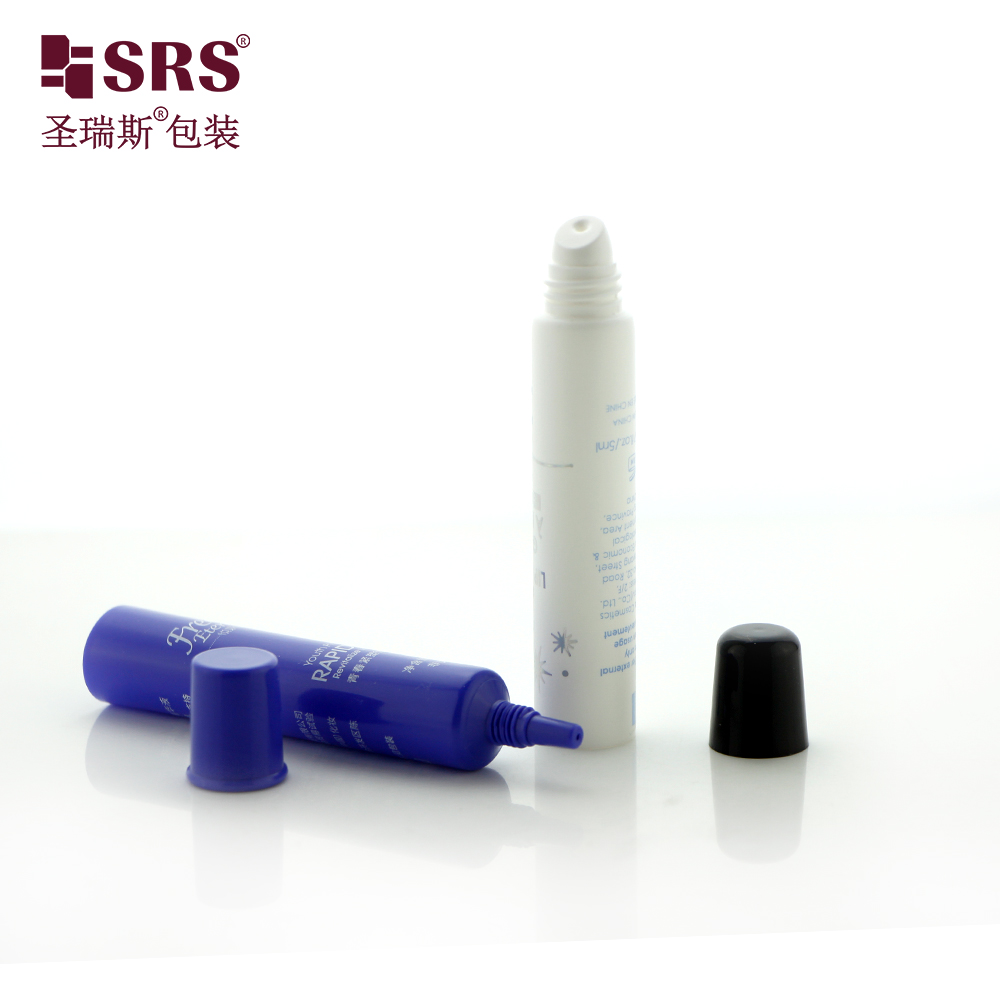 Mini Size Round Shape Lip gloss Plastic Custom Color Soft Tube 5ml