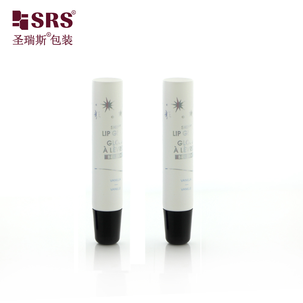 Mini Size Round Shape Lip gloss Plastic Custom Color Soft Tube 5ml