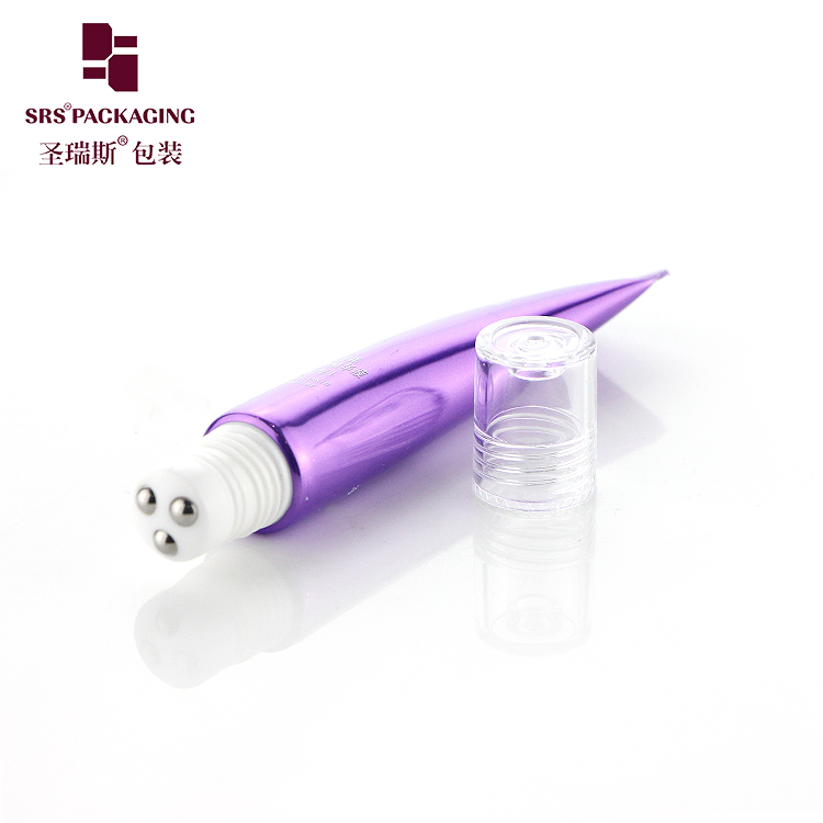 Unique design eye care 3 roller ball tube plastic cosmetic skincare packaging 15ml 20ml 25ml