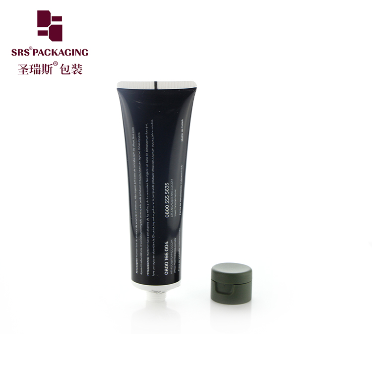 Flip cap 100ml 120ml 150ml PE plastic custom logo and color cosmetic tube