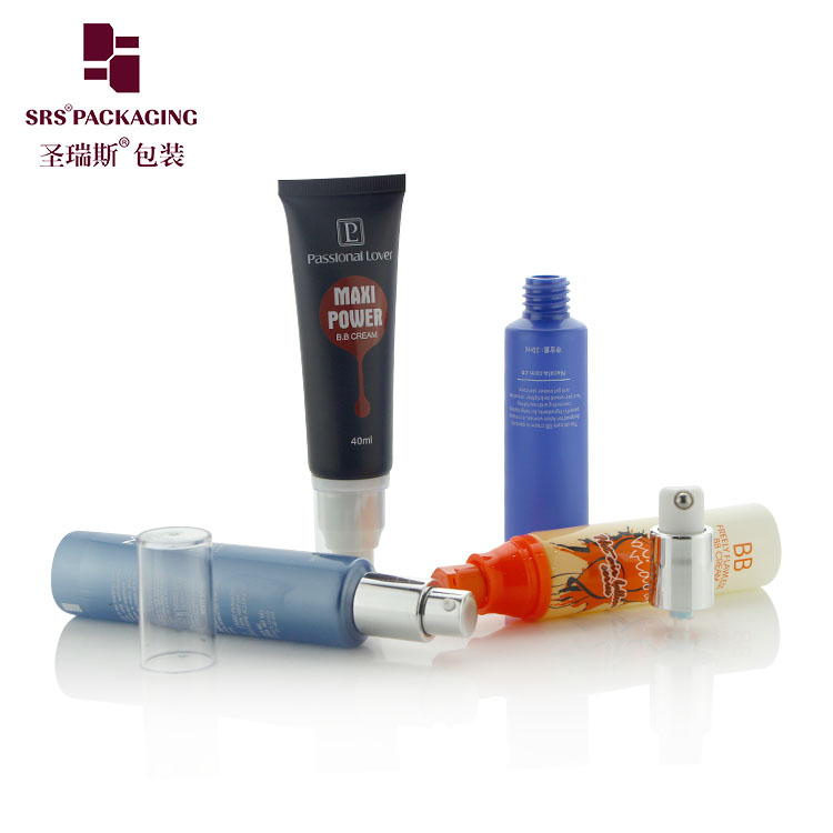 D30mm 30ml ~ 80ml Custom Printing Plastic Empty Cosmetic Packaging Tubes with Airless Pump