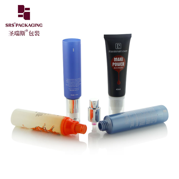 D30mm 30ml ~ 80ml Custom Printing Plastic Empty Cosmetic Packaging Tubes with Airless Pump