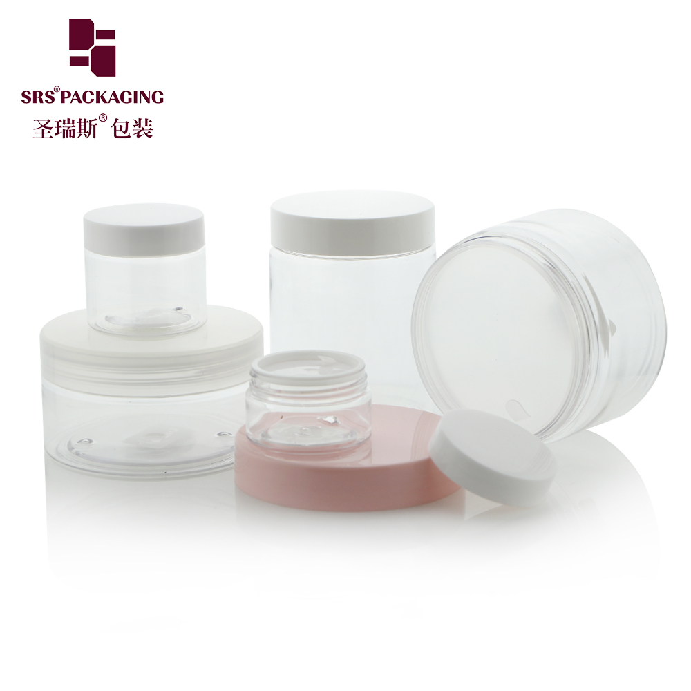 30ml 60ml 100ml 150ml 200ml 250ml 300ml 350ml Cosmetic Container Plastic PET Hair Cream Jars