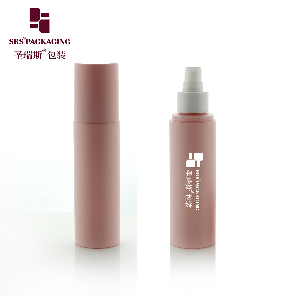 SRS 120ml Cosmetic Packaging Plastic PET Bottle Pump Lotion Pump Bottle Toner Bottle