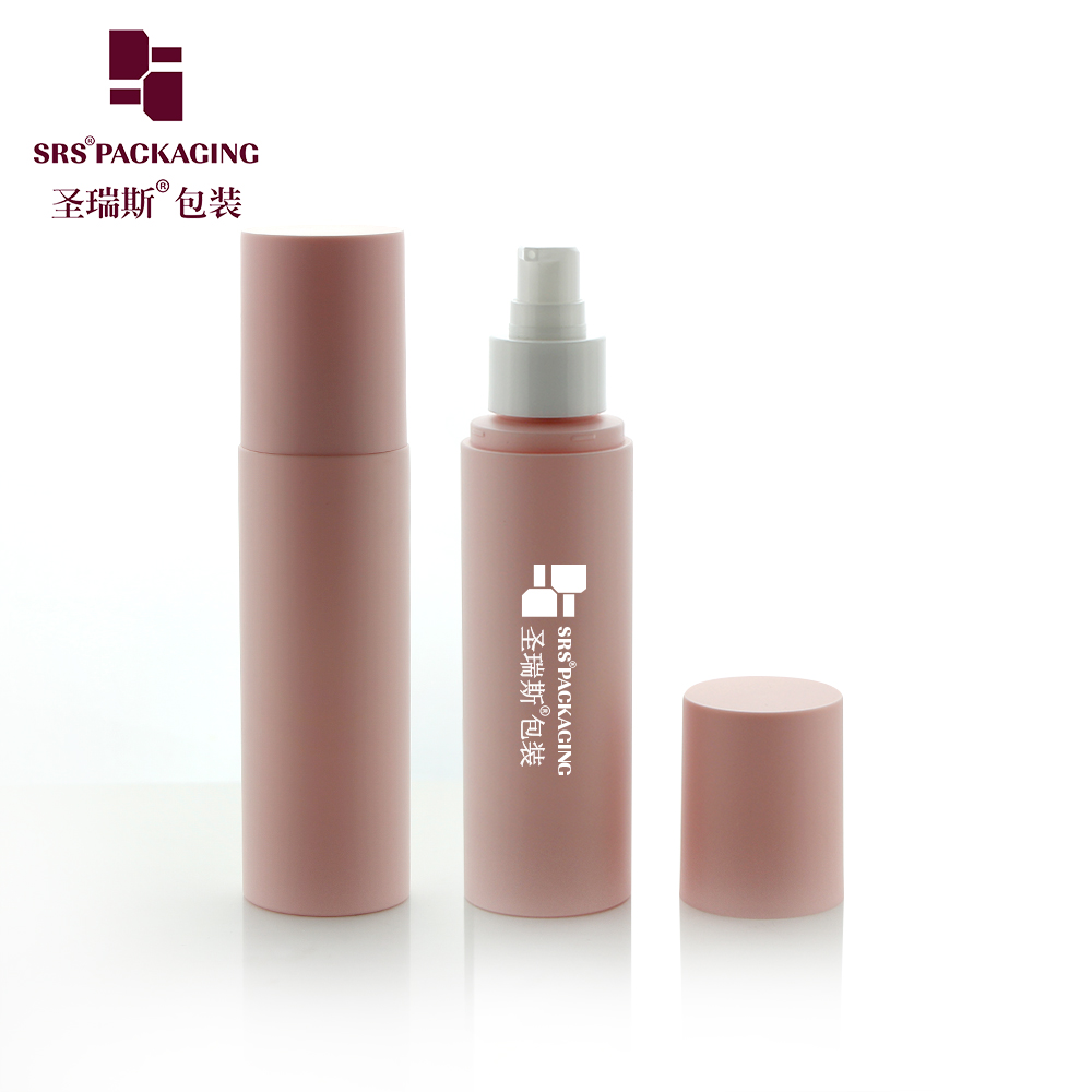 SRS 120ml Cosmetic Packaging Plastic PET Bottle Pump Lotion Pump Bottle Toner Bottle