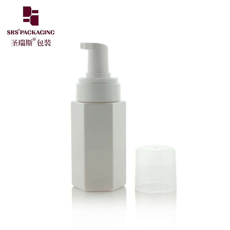 170ml PET plastic hexagon bottles shampoo and conditioner wash cosmetics packaging with foaming pump