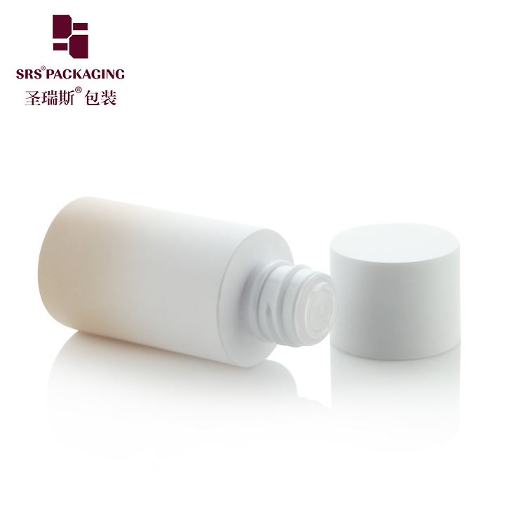 30ml Empty Screw Cap Round Plastic Eco Friendly PCR PET Lotion Bottle