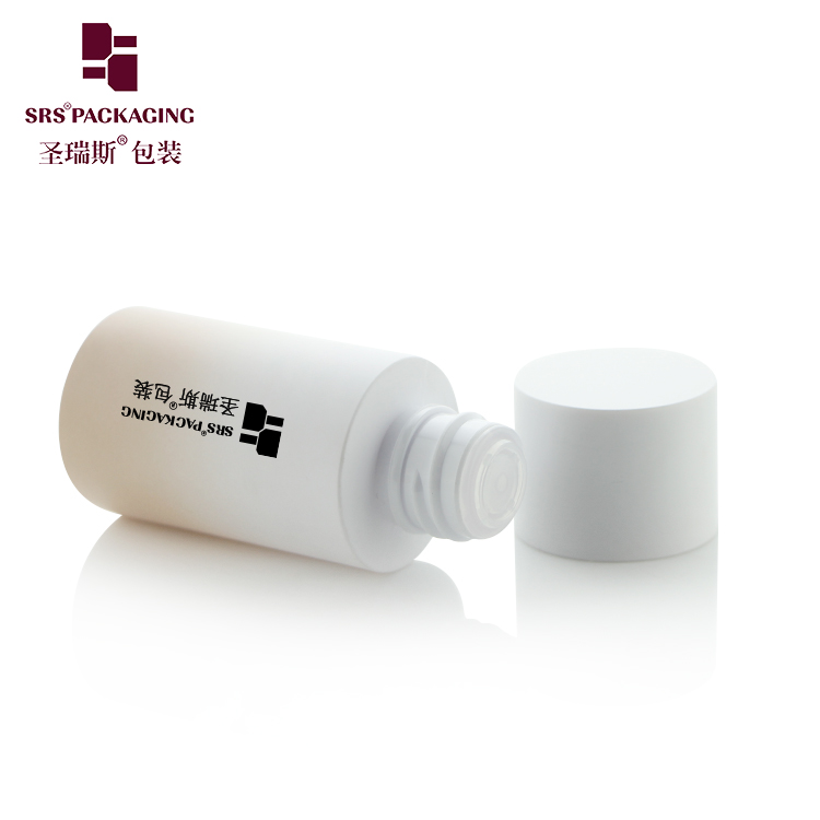 30ml Empty Screw Cap Round Plastic Eco Friendly PCR PET Lotion Bottle