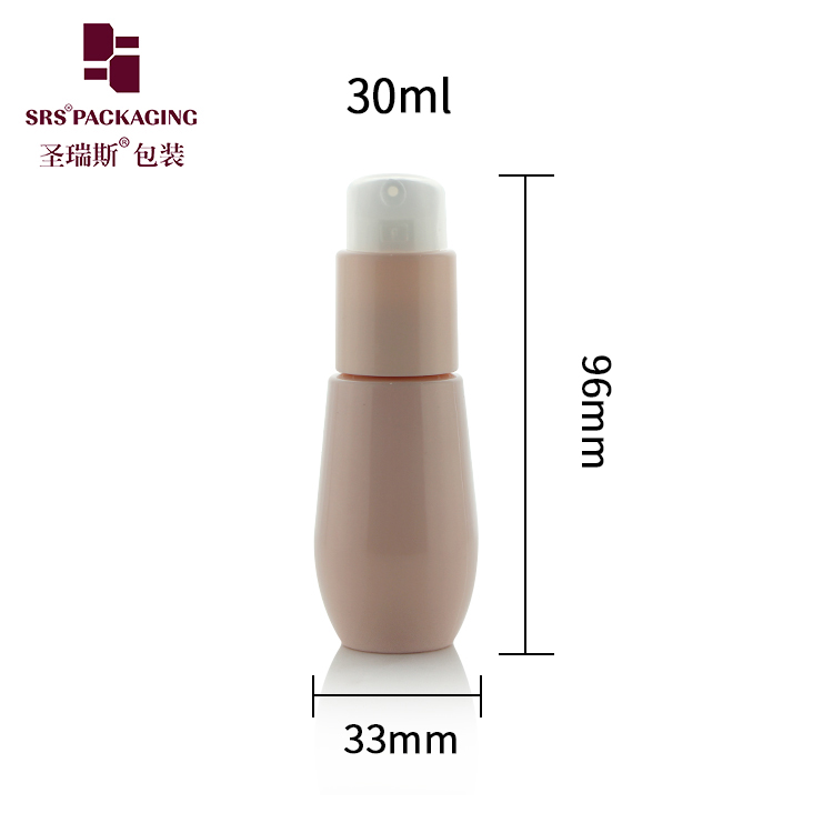 Custom Eco Friendly 30ml Cosmetic Conditioner Shampoo Lotion PET Plastic Bottle for Travel