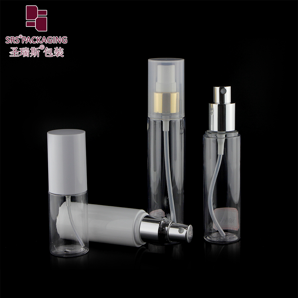 Eco Friendly Empty Cosmetic PET Plastic Spray bottles 30ml 50ml 60ml 80ml