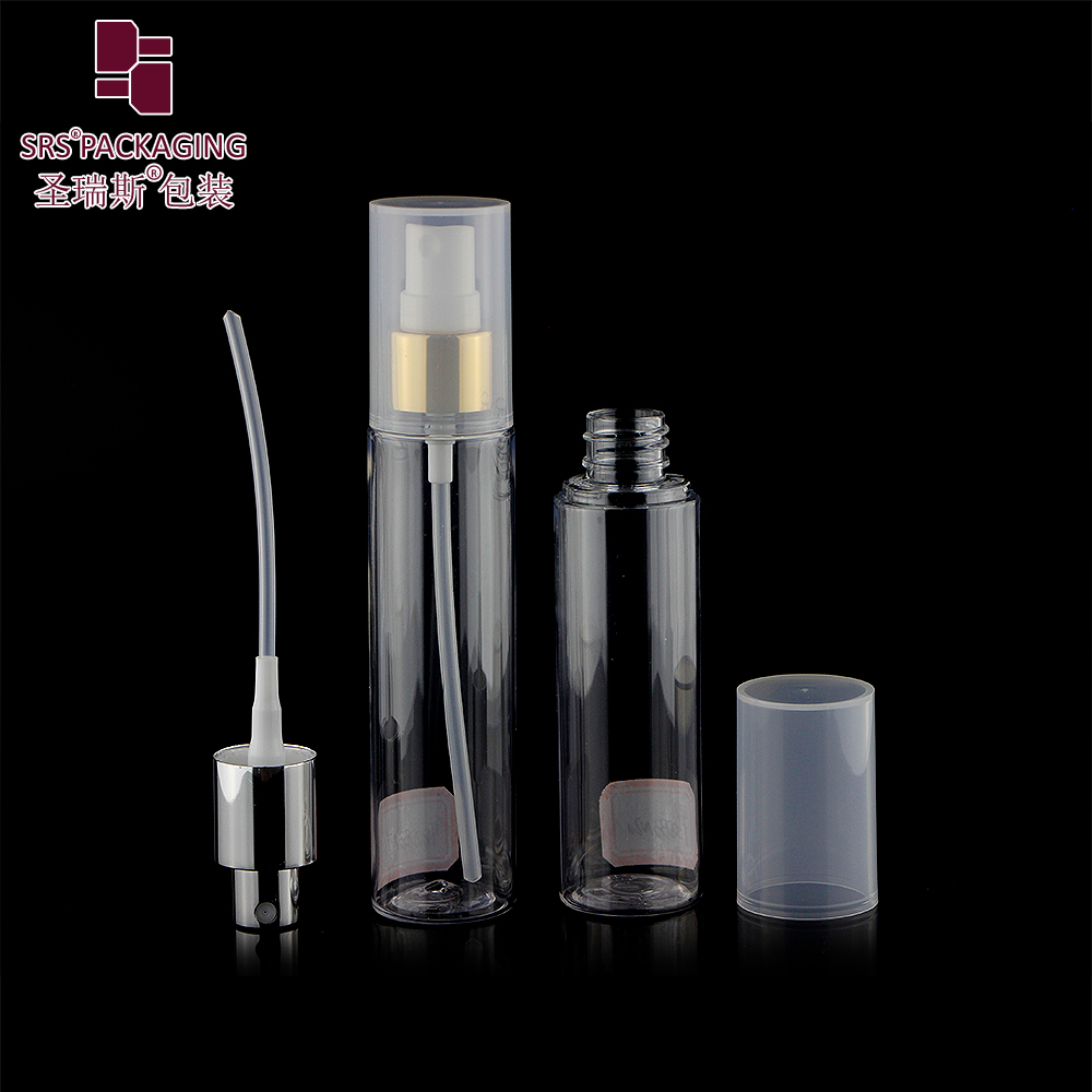 Eco Friendly Empty Cosmetic PET Plastic Spray bottles 30ml 50ml 60ml 80ml