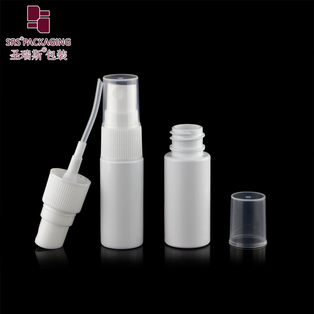 15ML injection white eco friendly plastic spray pump pet bottle cosmetic