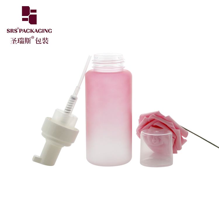 Fashion decoration 300ml foam pump plastic container empty custom color fancy pet bottle