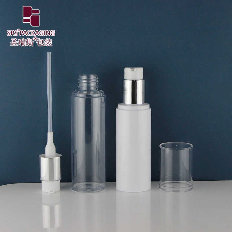 White Plastic Bottle with Plastic Sprayer Fine Mist PET Bottle 120ml Atomizer Private Label for Cosmetics