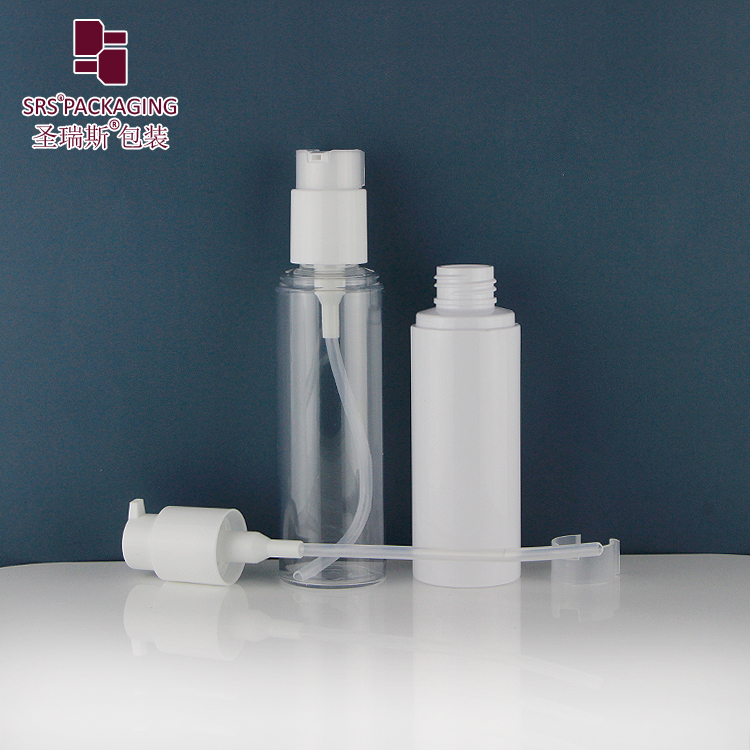 White Plastic Bottle with Plastic Sprayer Fine Mist PET Bottle 120ml Atomizer Private Label for Cosmetics