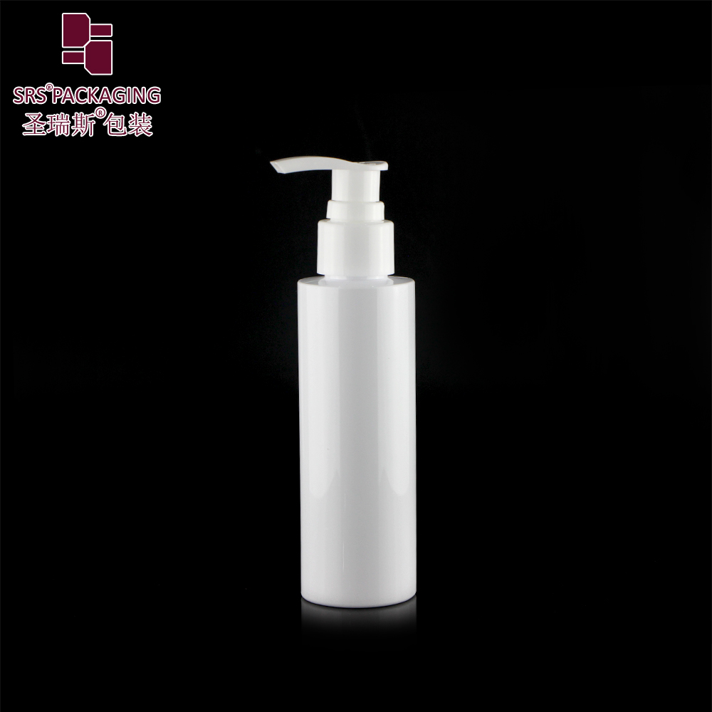 Custom Eco-friendly 120ml PET Plastic Cosmetic Cream Gel Bottle with Lotion Pump